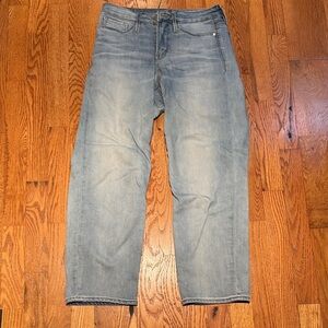 Athleta cropped relaxed straight leg jeans size 2